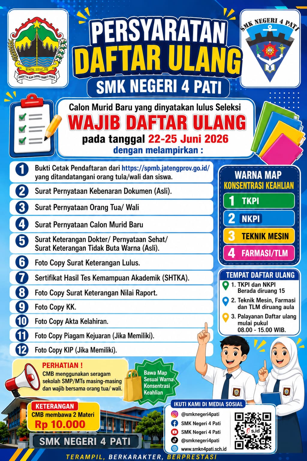 SYARAT DAFTAR ULANG CMB 2026